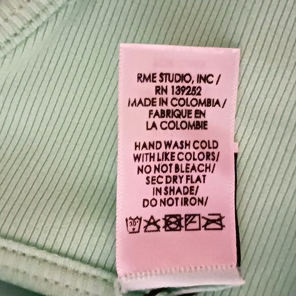 NEW Peixoto Tinga Ribbed Knit String‎ Bikini Swim Bottoms in Mint, Size L - Picture 9 of 11